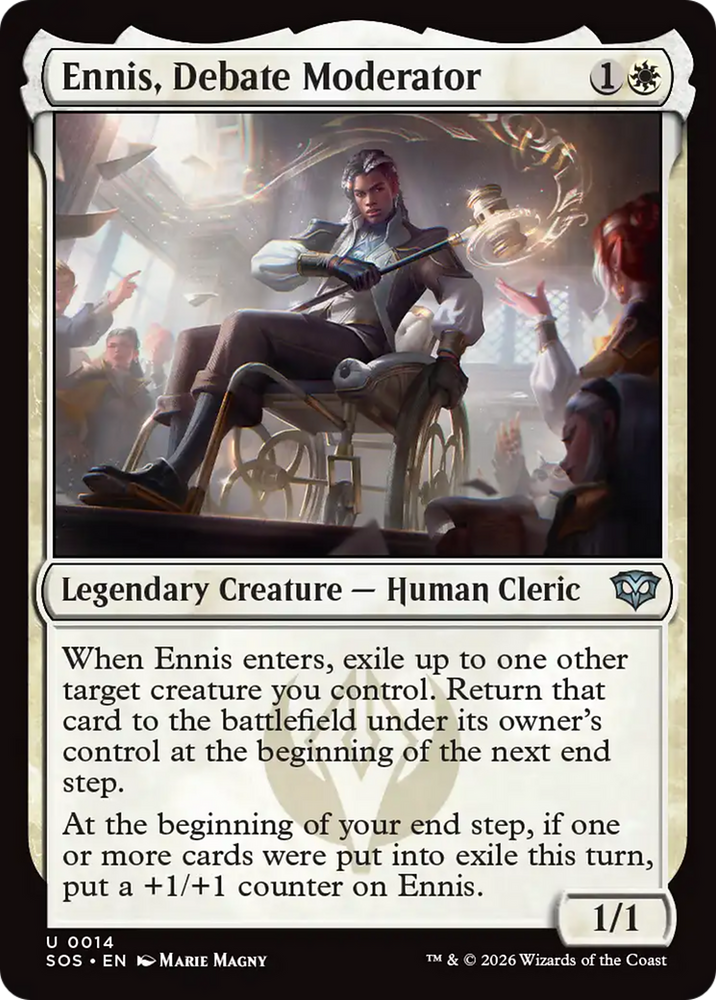 Ennis, Debate Moderator [Secrets of Strixhaven] Magic: The Gathering