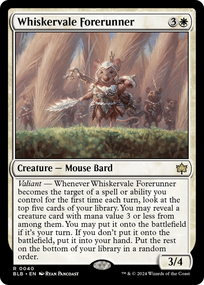 Whiskervale Forerunner [Bloomburrow] Magic: The Gathering