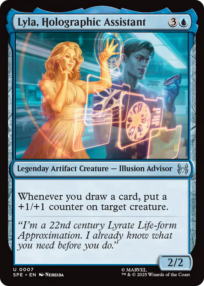 Lyla, Holographic Assistant [Marvel's Spider-Man: Eternal-Legal] Magic: The Gathering