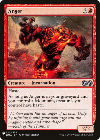 Anger [Mystery Booster] Magic: The Gathering