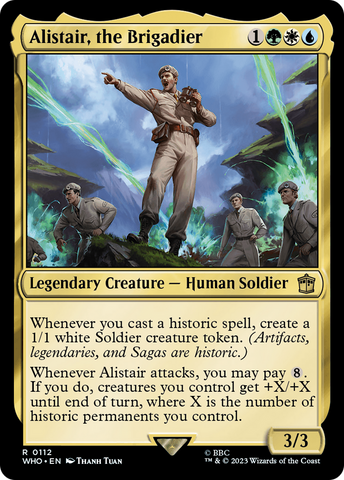 Alistair, the Brigadier [Doctor Who] Magic: The Gathering