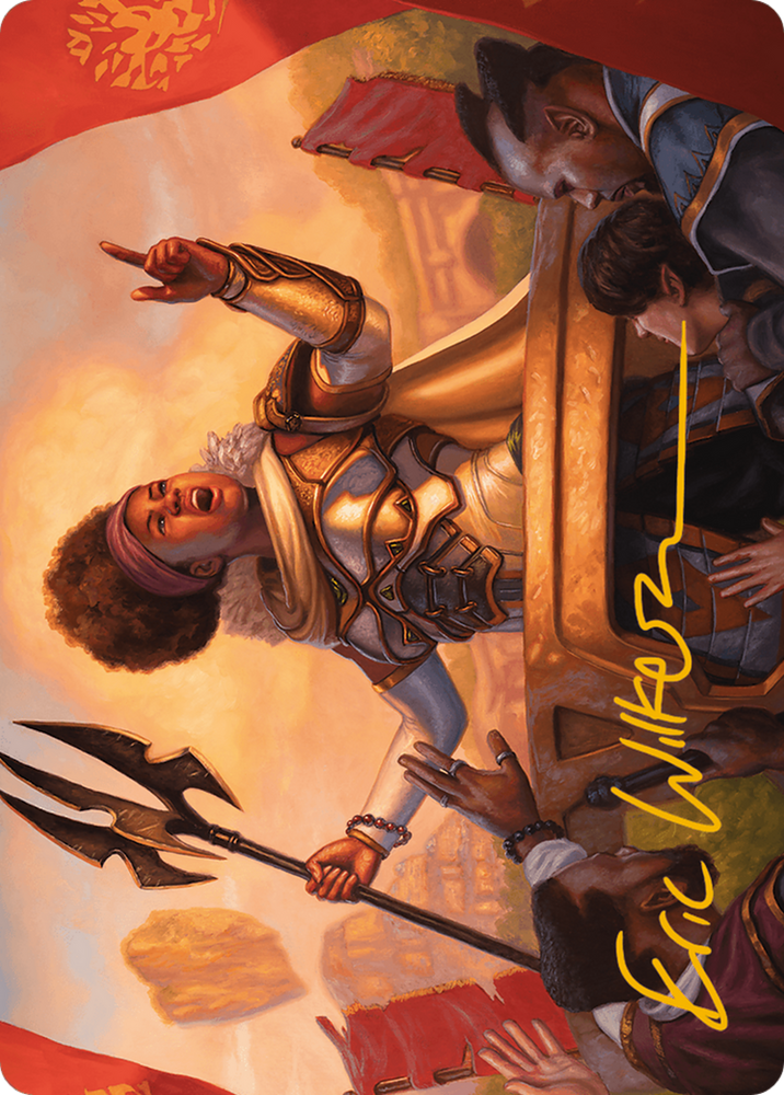 Recruiter of the Guard Art Card (Gold-Stamped Signature) [Modern Horizons 3 Art Series] Magic: The Gathering