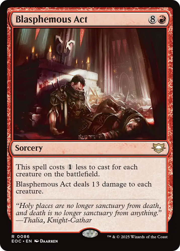 Blasphemous Act [Edge of Eternities Commander] Magic: The Gathering