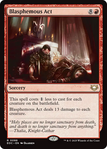 Blasphemous Act [Edge of Eternities Commander] Magic: The Gathering