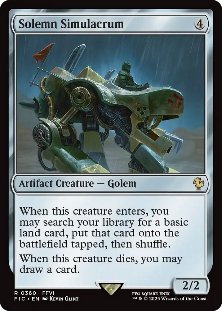 Solemn Simulacrum [FINAL FANTASY Commander] Magic: The Gathering