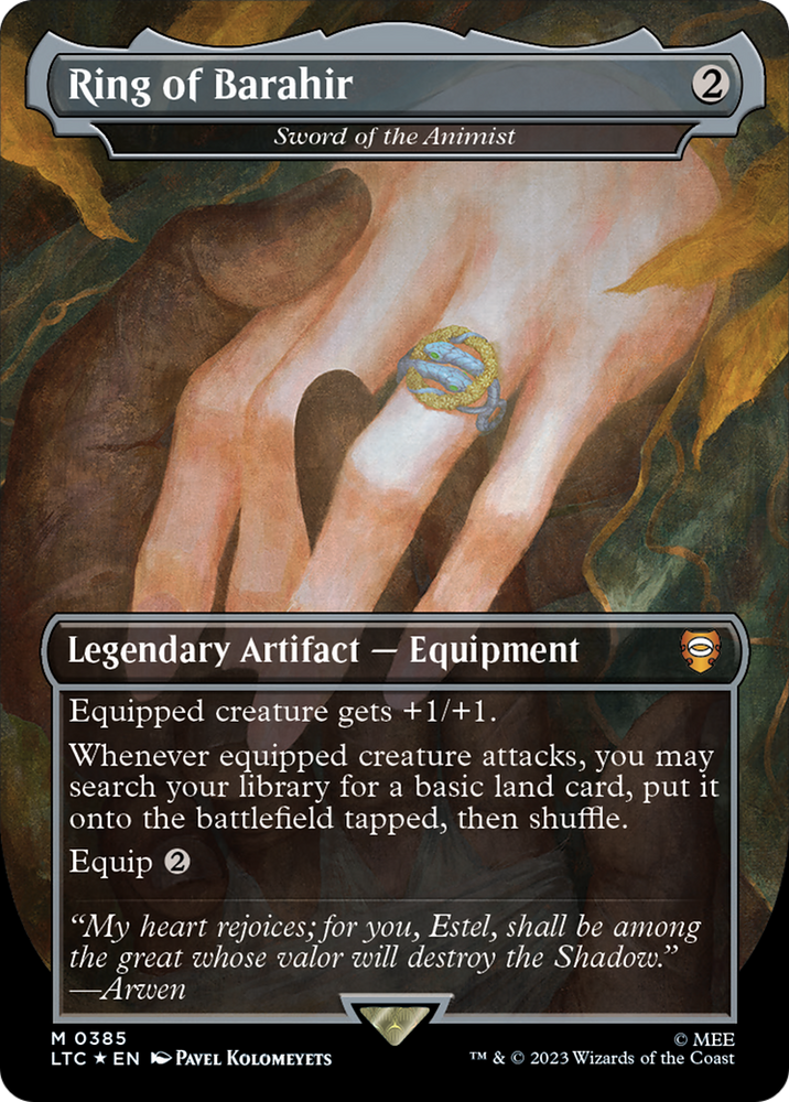 Ring of Barahir - Sword of the Animist (Surge Foil Realms and Relics) [The Lord of the Rings: Tales of Middle-Earth Commander] Magic: The Gathering