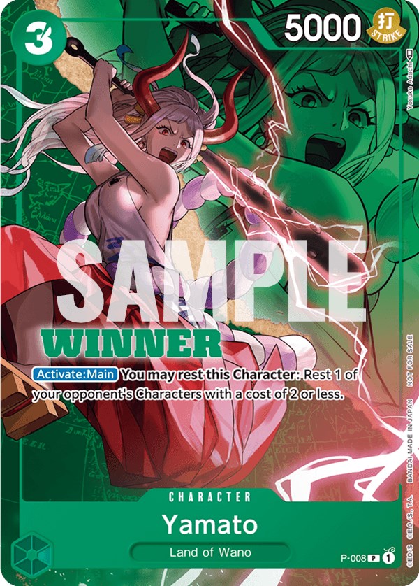 Yamato (P-008) (Winner Pack Vol. 1) [One Piece Promotion Cards] Bandai