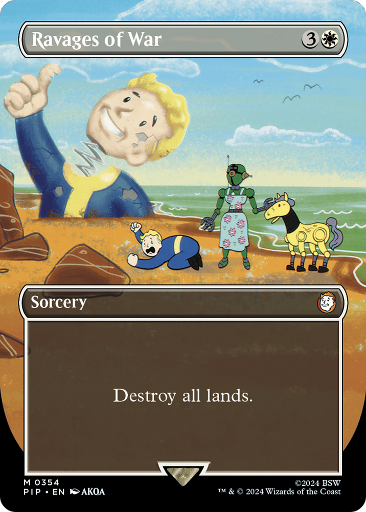 Ravages of War (Borderless) [Fallout] Magic: The Gathering