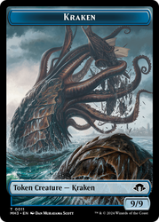 Servo // Kraken Double-Sided Token [Modern Horizons 3 Tokens] Magic: The Gathering