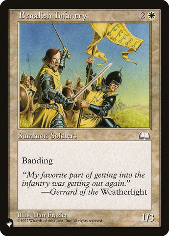 Benalish Infantry [The List] Magic: The Gathering