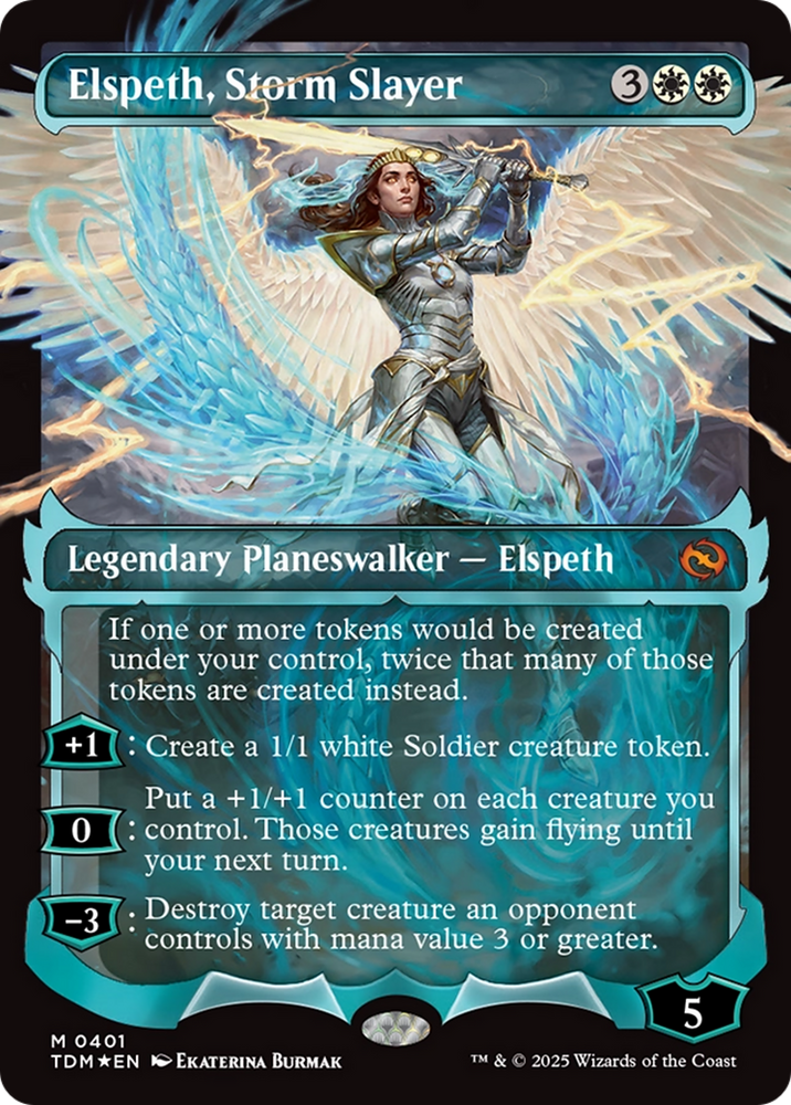 Elspeth, Storm Slayer (Showcase) [Tarkir: Dragonstorm] Magic: The Gathering