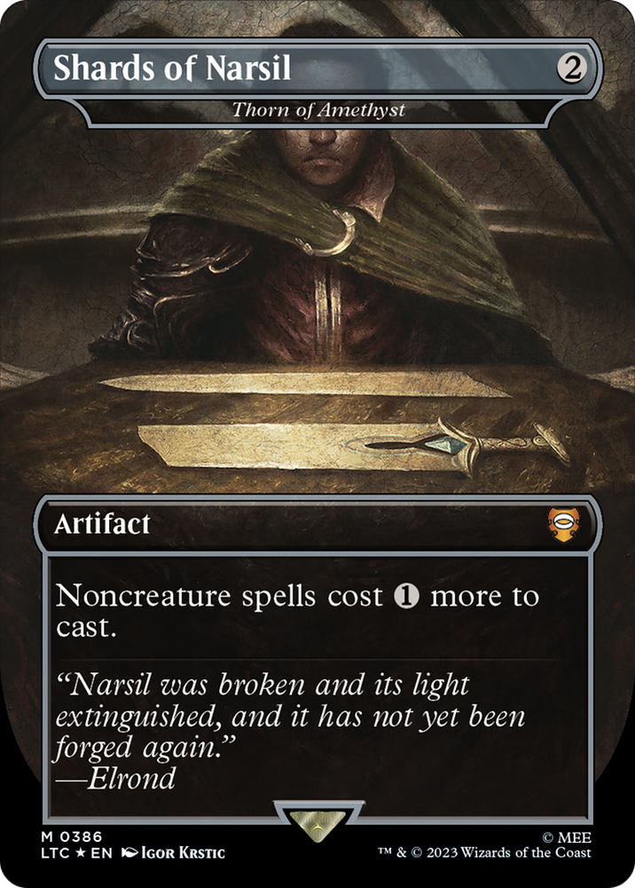 Shards of Narsil - Thorn of Amethyst (Surge Foil Realms and Relics) [The Lord of the Rings: Tales of Middle-Earth Commander] Magic: The Gathering