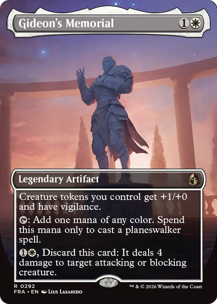 Gideon's Memorial (Borderless) [Reality Fracture] Magic: The Gathering