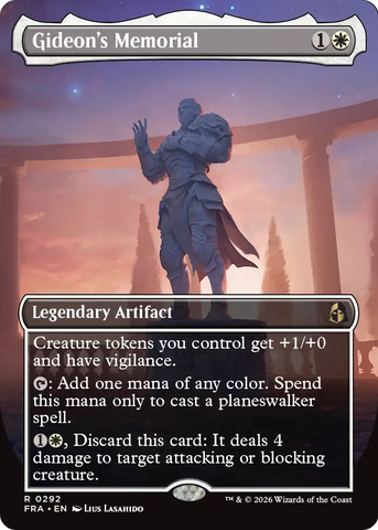 Gideon's Memorial (Borderless) [Reality Fracture] Magic: The Gathering