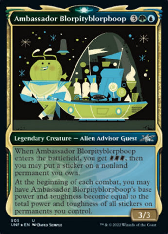 Ambassador Blorpityblorpboop (Showcase) (Galaxy Foil) [Unfinity] Magic: The Gathering
