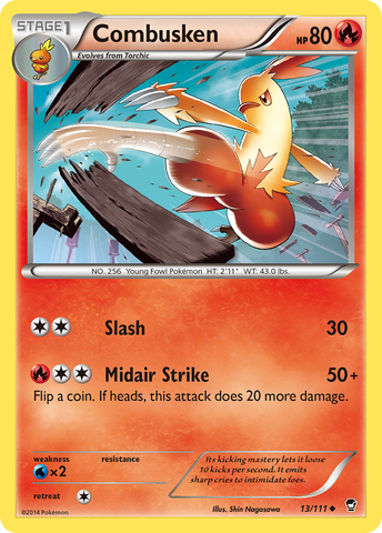 Combusken (13/111) [XY: Furious Fists] Pokémon