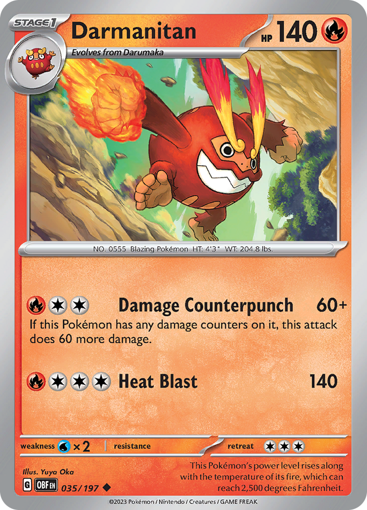 Darmanitan (035/197) [Scarlet & Violet: Obsidian Flames] Pokémon