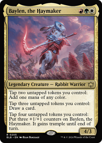 Baylen, the Haymaker [Bloomburrow] Magic: The Gathering