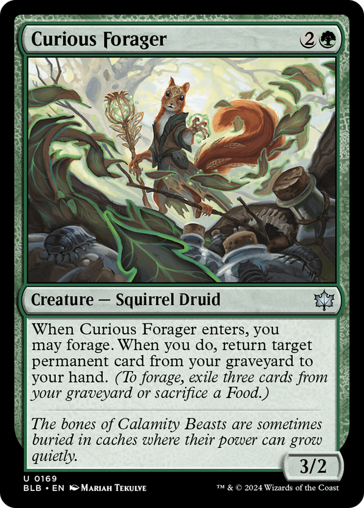 Curious Forager [Bloomburrow] Magic: The Gathering
