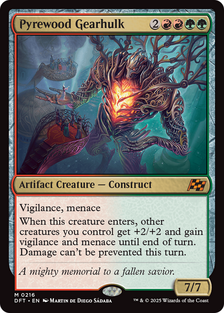 Pyrewood Gearhulk [Aetherdrift] Magic: The Gathering