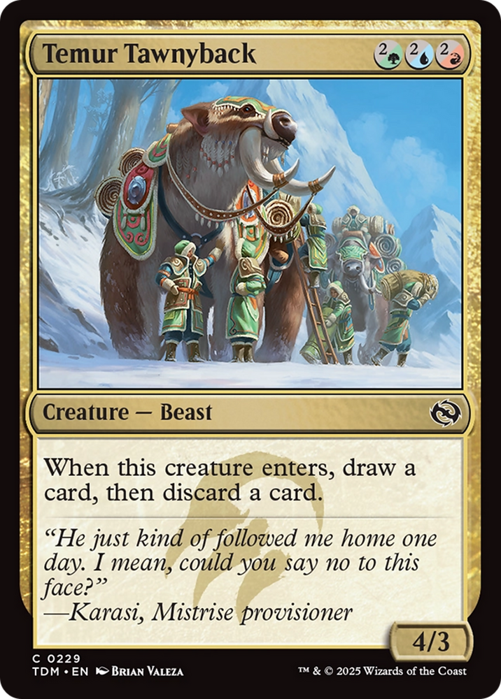 Temur Tawnyback [Tarkir: Dragonstorm] Magic: The Gathering
