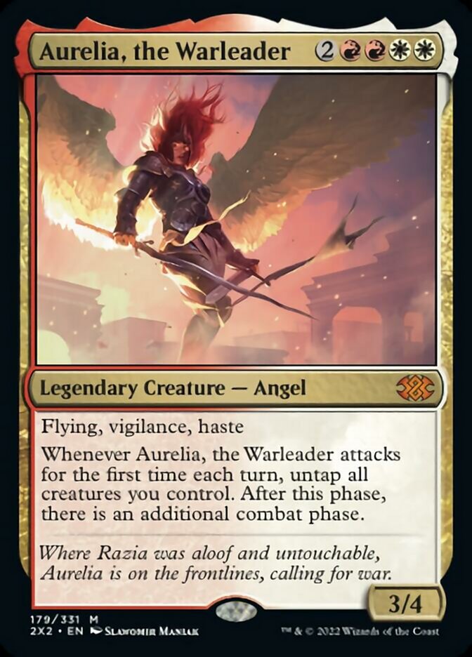 Aurelia, the Warleader [Double Masters 2022] Magic: The Gathering