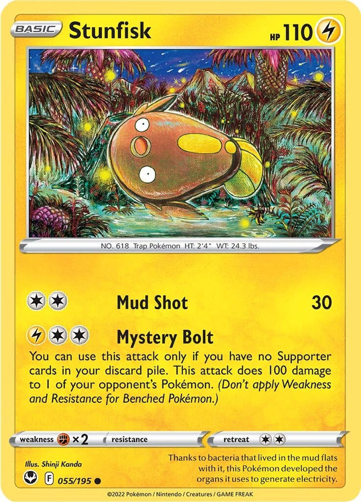 Stunfisk (055/195) [Sword & Shield: Silver Tempest] Pokémon