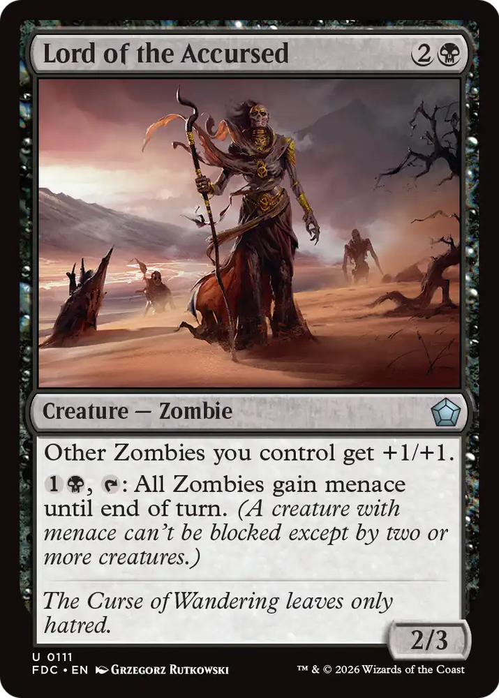 Lord of the Accursed [Foundations Commander] Magic: The Gathering