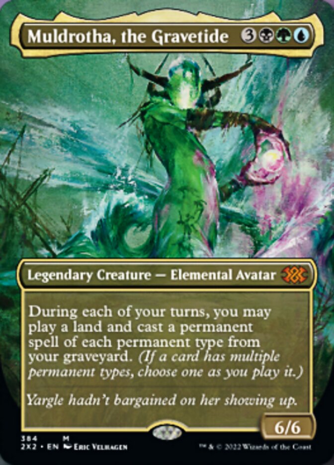 Muldrotha, the Gravetide (Borderless Alternate Art) [Double Masters 2022] Magic: The Gathering