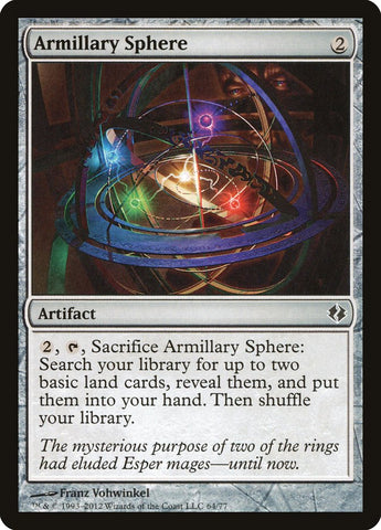 Armillary Sphere [Duel Decks: Venser vs. Koth] Magic: The Gathering