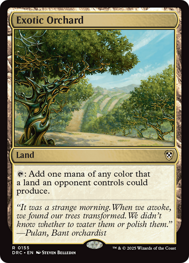 Exotic Orchard [Aetherdrift Commander] Magic: The Gathering