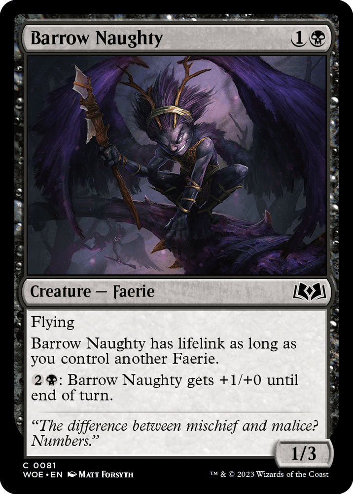 Barrow Naughty [Wilds of Eldraine] Magic: The Gathering