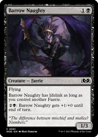 Barrow Naughty [Wilds of Eldraine] Magic: The Gathering