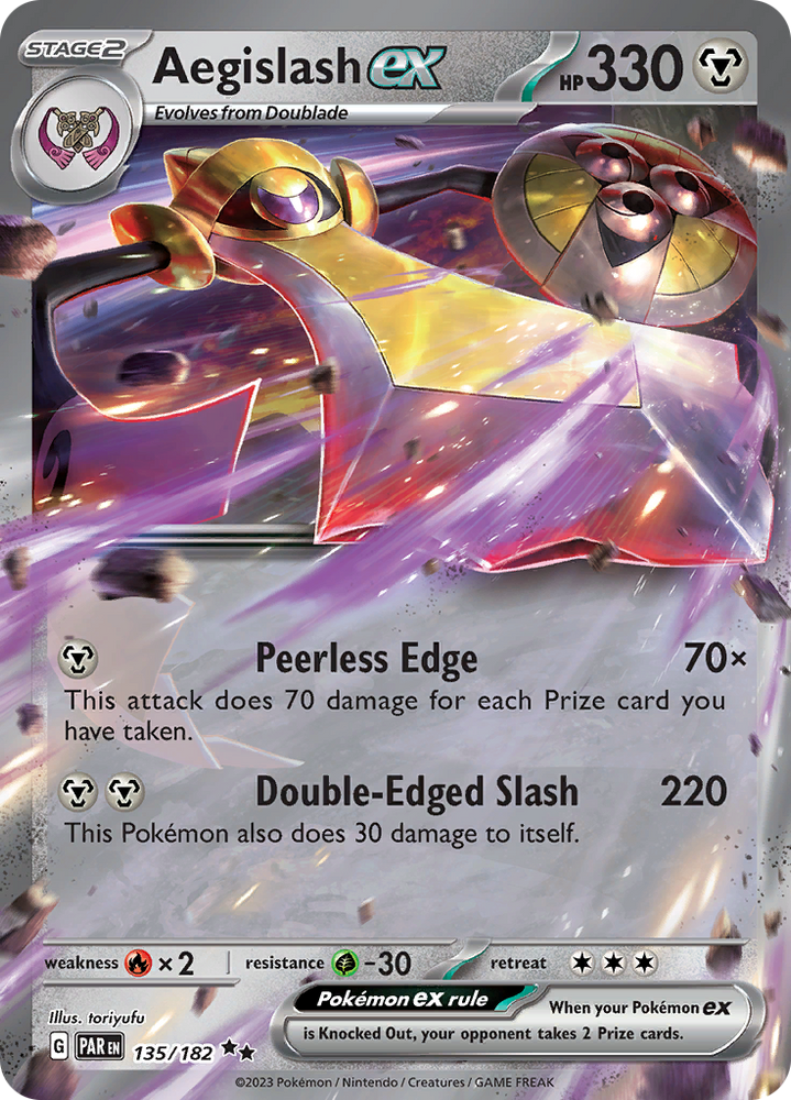 Aegislash ex (135/182) [Scarlet & Violet: Paradox Rift] Pokémon