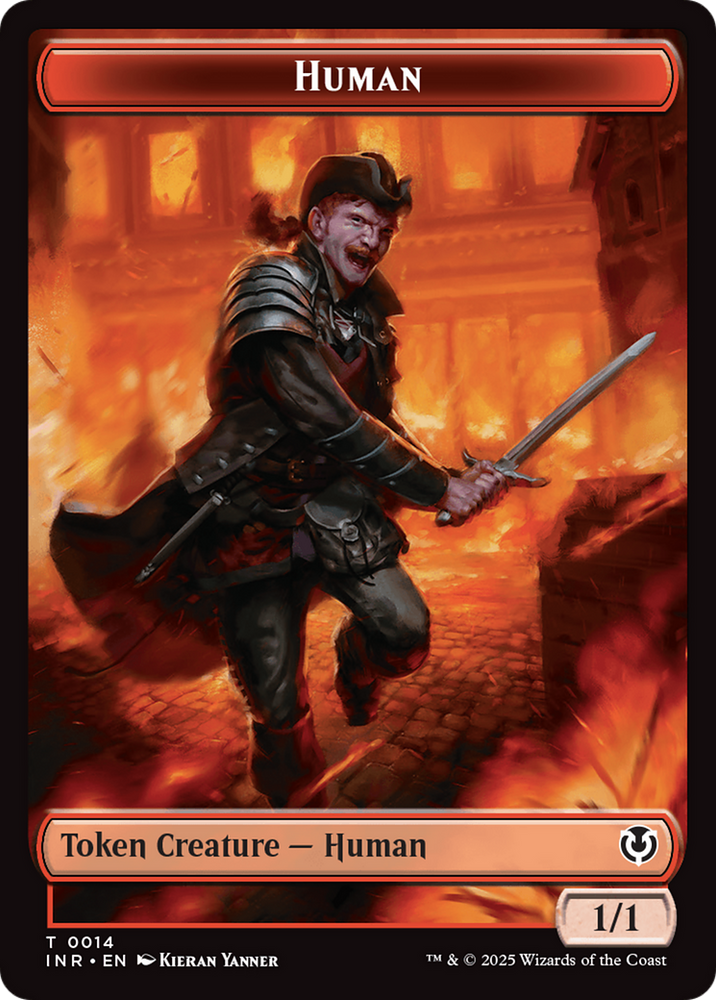 Human (0014) // Emblem - Chandra, Dressed to Kill Double-Sided Token [Innistrad Remastered Tokens] Magic: The Gathering