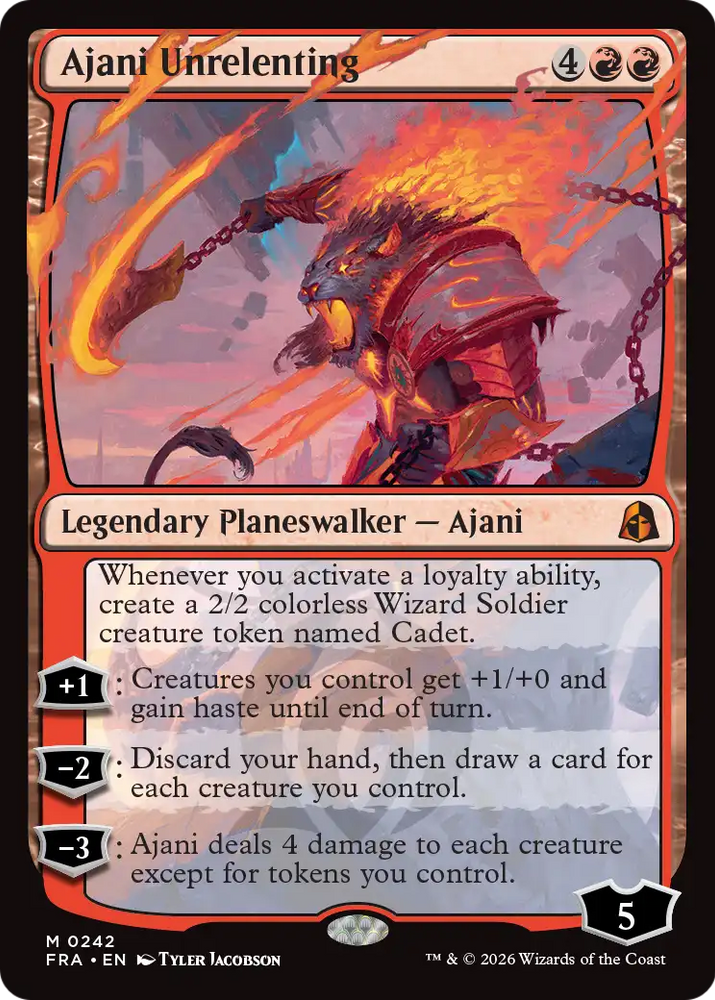 Ajani Unrelenting [Reality Fracture] Magic: The Gathering