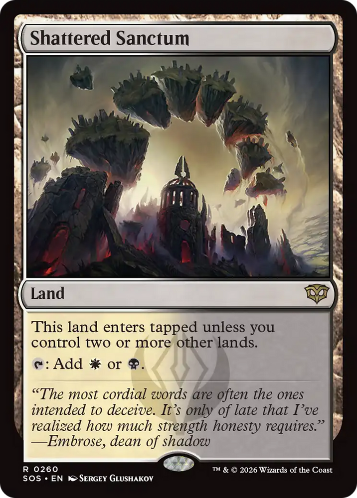 Shattered Sanctum [Secrets of Strixhaven] Magic: The Gathering