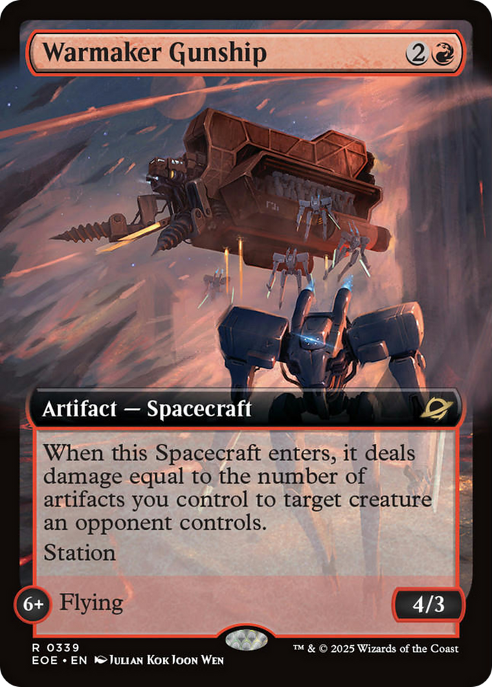 Warmaker Gunship (Extended Art) [Edge of Eternities] Magic: The Gathering