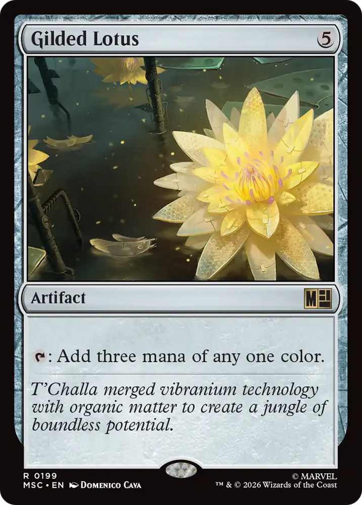 Gilded Lotus (Surge Foil) [Marvel Super Heroes Commander] Magic: The Gathering