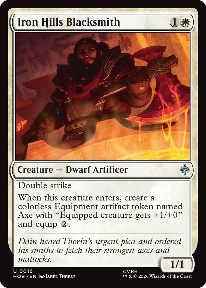 Iron Hills Blacksmith [The Hobbit] Magic: The Gathering
