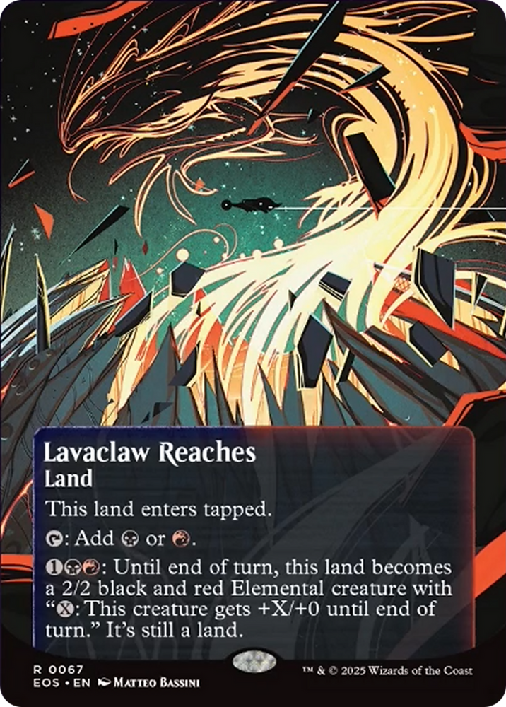 Lavaclaw Reaches (0067) (Borderless) [Edge of Eternities: Stellar Sights] Magic: The Gathering