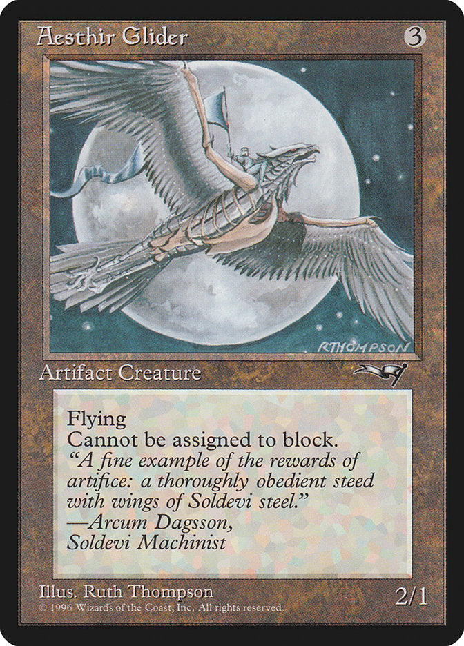 Aesthir Glider (Solo Rider) [Alliances] Magic: The Gathering