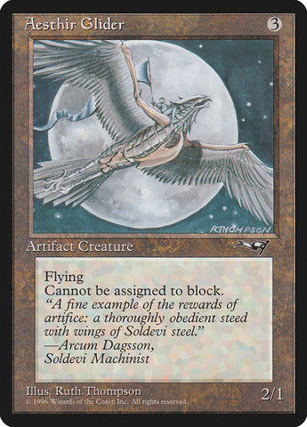 Aesthir Glider (Solo Rider) [Alliances] Magic: The Gathering