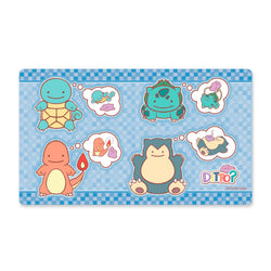 Playmat - Ditto? (Squirtle, Bulbasaur, Charmander, and Snorlax) Pokémon