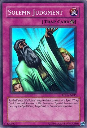 Solemn Judgment [RP01-EN045] Super Rare Yu-Gi-Oh!
