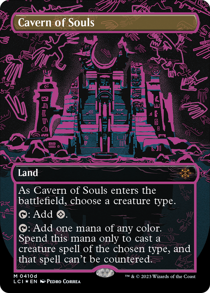 Cavern of Souls (0410d) (Borderless) [The Lost Caverns of Ixalan] Magic: The Gathering