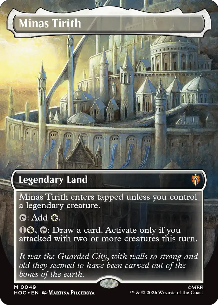 Minas Tirith (Borderless) [The Hobbit: Eternal-Legal] Magic: The Gathering