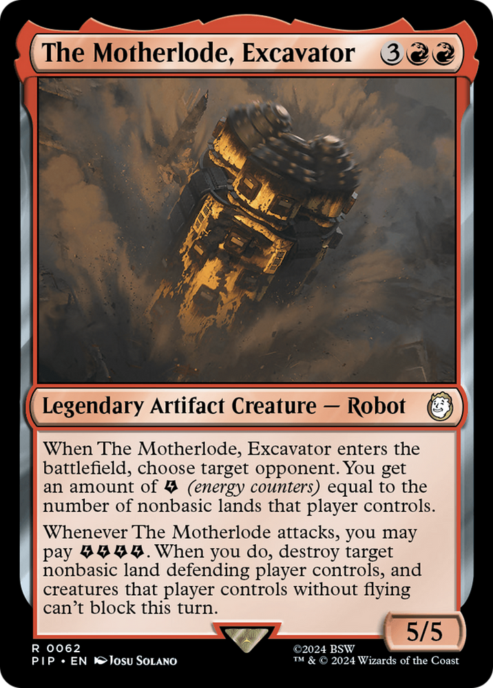 The Motherlode, Excavator [Fallout] Magic: The Gathering