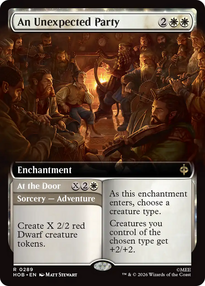 An Unexpected Party (Extended Art) [The Hobbit] Magic: The Gathering