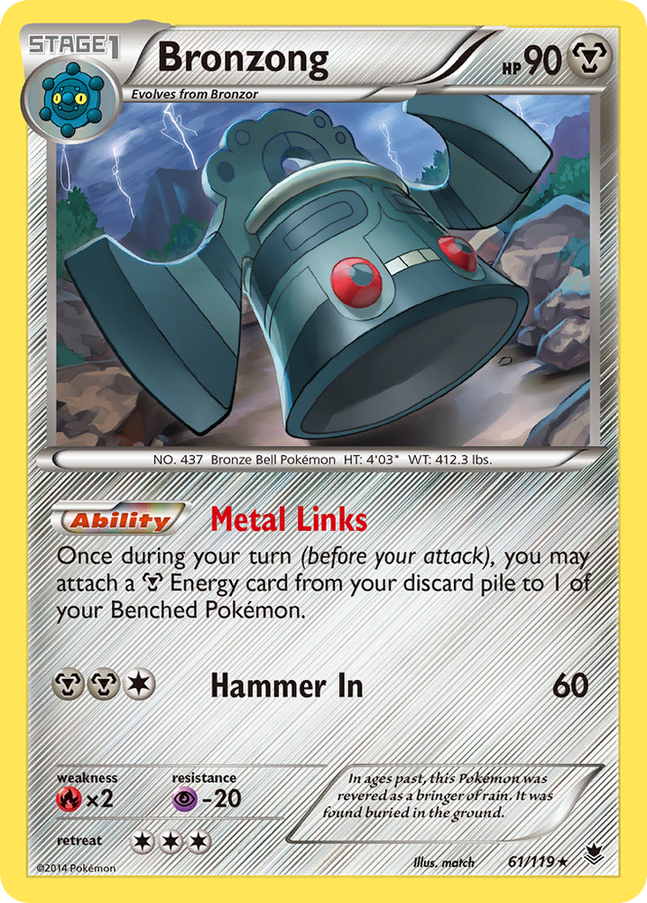 Bronzong (61/119) [XY: Phantom Forces] Pokémon